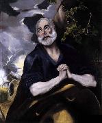 GRECO, El St Peter in Penitence Spain oil painting artist